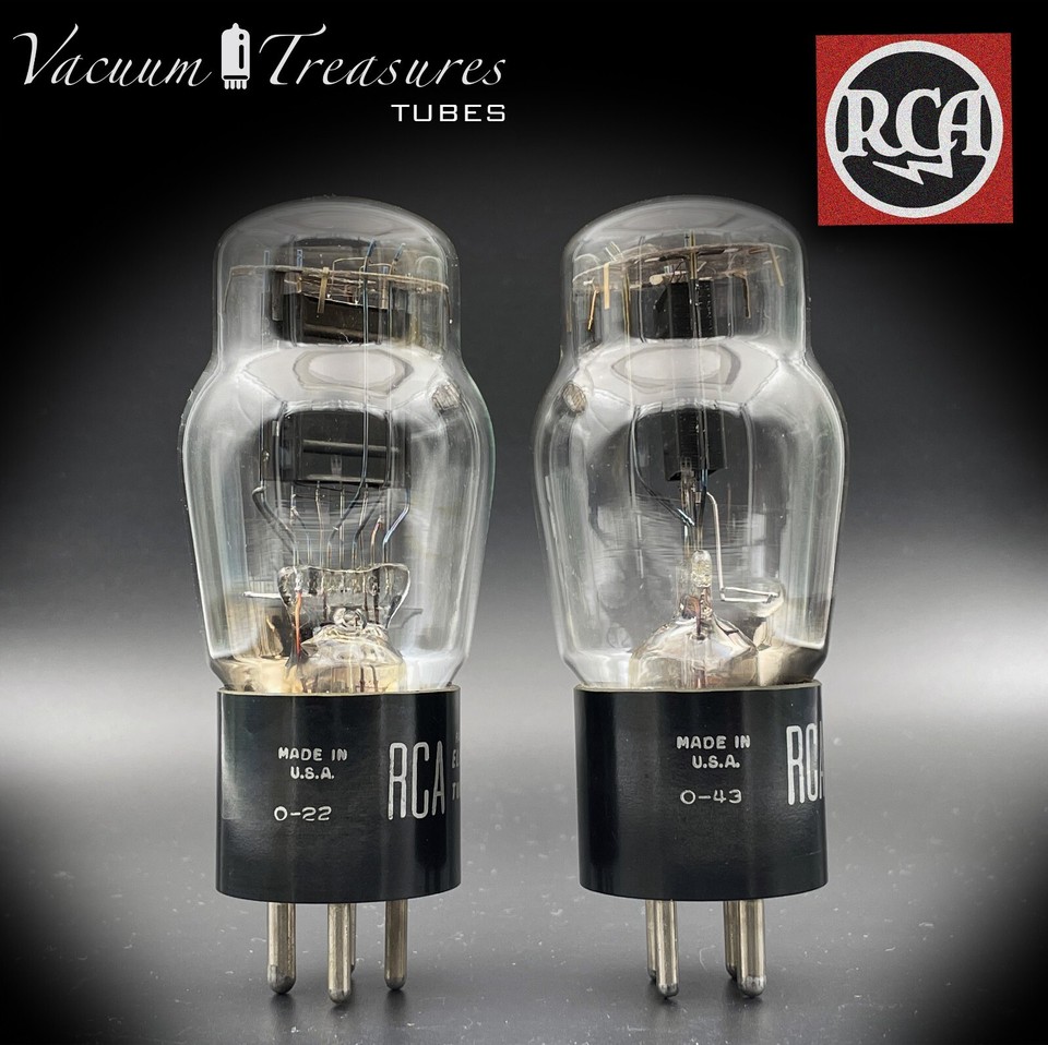 RCA Radiotron 45 ST Vintage Vacuum Tubes Made in USA WORKS but FOR ...
