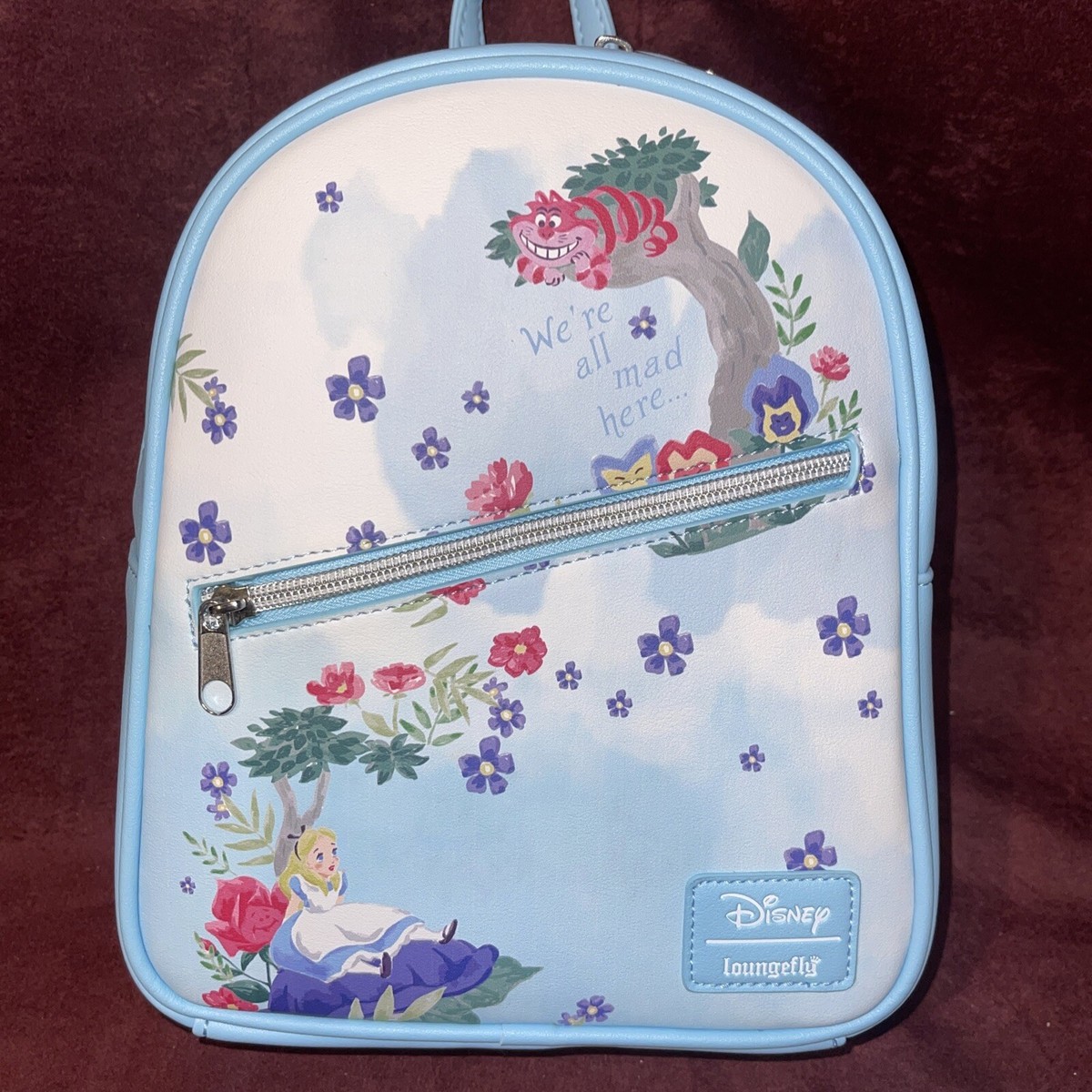 Loungefly Disney Alice In Wonderland Cheshire Cat Backpack  display picture 2