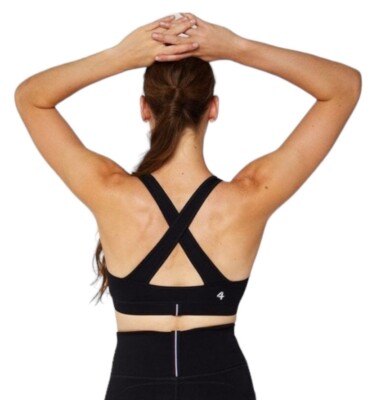 FourLaps Infinity Sports Bra Womens XS Black Gym/Workout NWT $68.00 Brand New