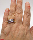 14K Yellow Gold Tanzanite & Diamond Ring Size 8 [R215] — photo 4