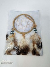 Dreamcatcher - Small, Brown and white
