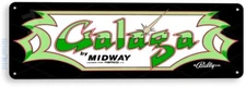TIN SIGN Galaga Arcade, 80's, Retro, Console, Marquee, Game Room Decor, A401