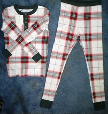 NEW - HOLIDAY CHILDREN'S PAJAMAS SIZE 10 MULTI HOLIDAY PLAID - NEW
