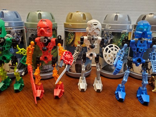 2001 Lego Bionicle ORIGINAL Toa Mata 8531 - 8536 Canister Manual Complete Sets - Picture 11 of 21