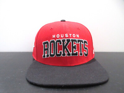 Houston Rockets Hat Cap Snap Back Red Black NBA Basketball Logo
