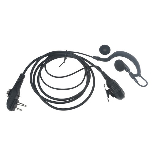 PTT Earphone Earpiece Microphone Secure Screw Cap Connector for HYT TC-500