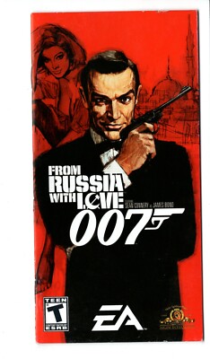 From Russia With Love 007 Psp Manual Only Insert Authentic Ebay