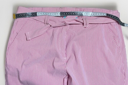 Blue Illusion Red White Striped Pants-Comfy-Casual-Cute-Size XL - Picture 4 of 9