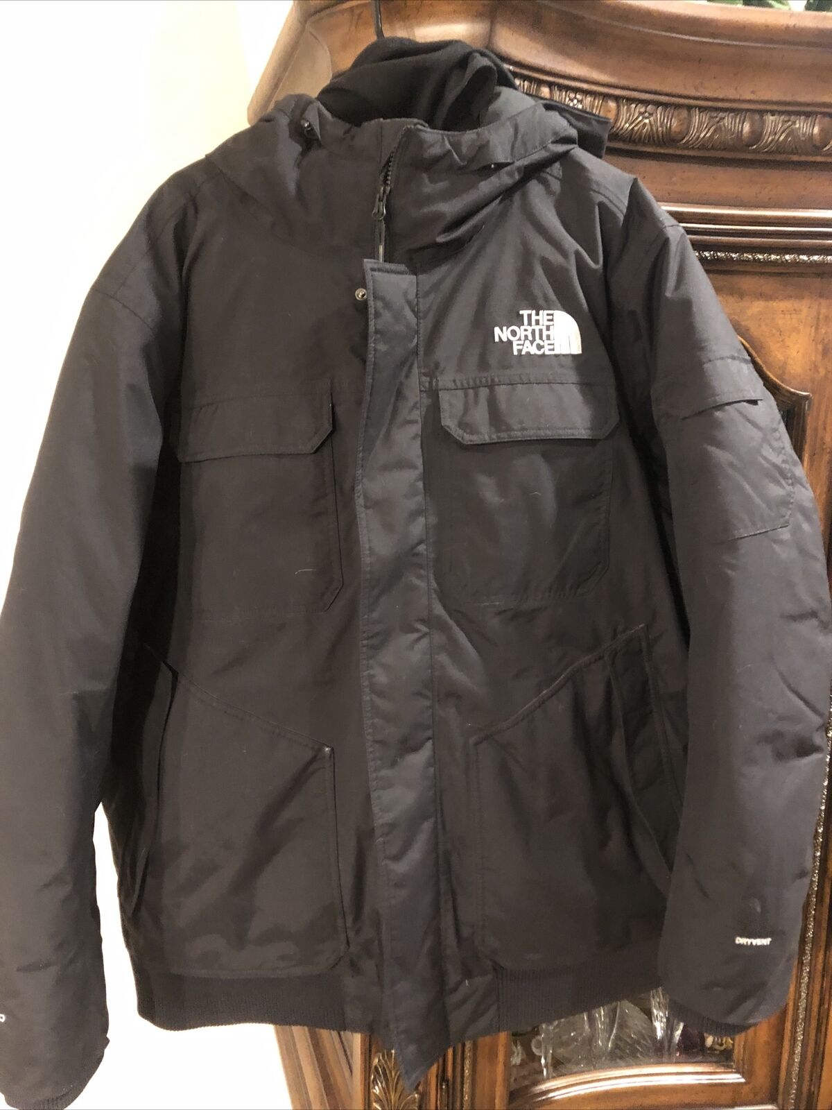 The North Face 550 DryVent Down Parka Jacket Black XXL Mens Mint