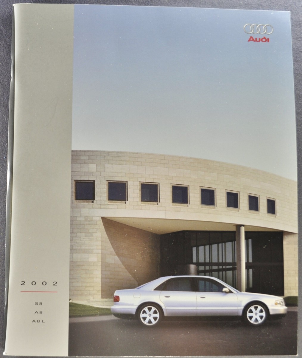 2002 Audi A8 S8 Sedan 44pg Catalog Brochure Excellent Original 02