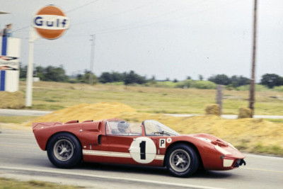 Ken Miles Lloyd Ruby Shelby American Inc Ford GT X1 1966 Racing 4x6 Foto