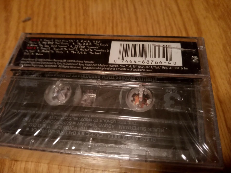 Tenth Ruthless Anniversary Compilation Decade Of Game Double Cassette New Sealed - Image 3 of 4