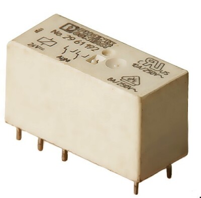 Relais Spule 24V/ DC, PhoenixContact: 2961192, 2 Wechsler, 250V AC/8Amp. 1St