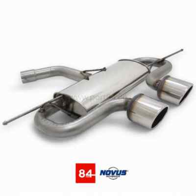 VW Golf 5 Sport Endschalldämpfer R32-Look 2x100 mm SR-Design aus Edelstahl