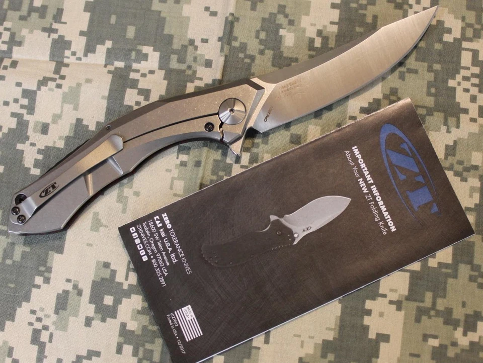 NUEVO KAI Zero Tolerance 0462 Cuchillo Plegable 20CV Tejido Rojo Fibra de Carbono SINKEVICH Foto 2 de 4
