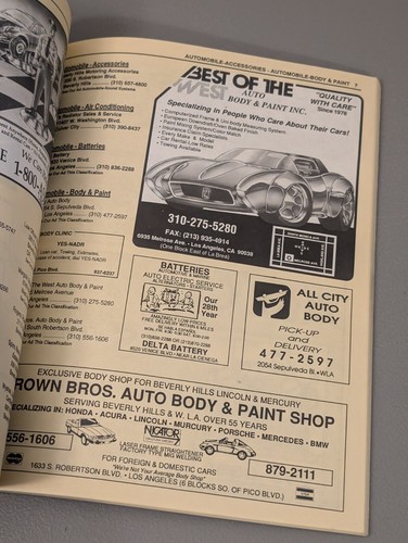 Vintage 1992 Beverly Hills City Directory - RARA pubblicità anni 90 California History Stars - Foto 17 di 24