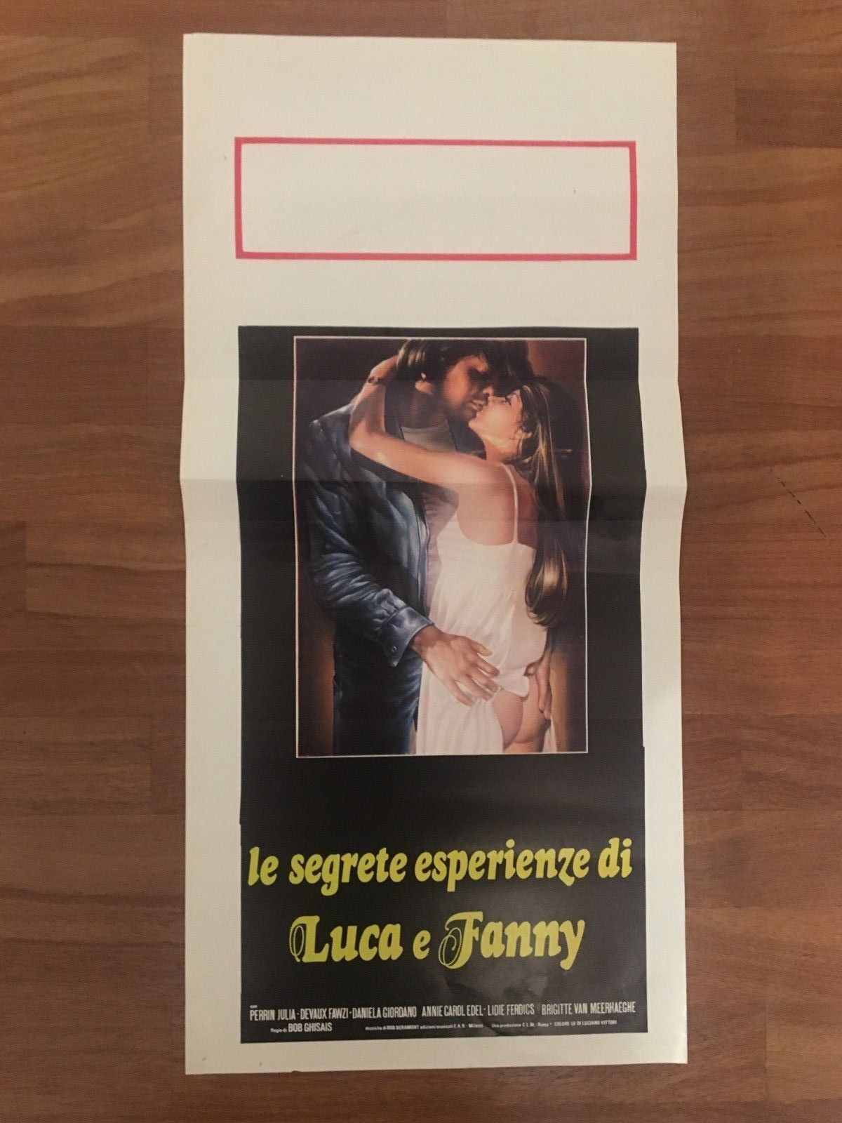 Locandina originale film Le segrete esperienze di Luca e Fanny (1980) - Regia di Roberto Girometti