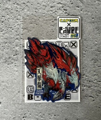 CAPCOM x B-Side Label Sticker MONSTER HUNTER Valstrax Japanese Ukiyo-e style