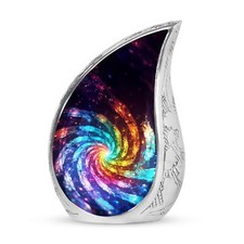 Colorful Nebula Urn - Teardrop Urns - Urn For Ashes Adult Male