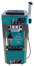 110V Commercial Soft Ice Cream Making Machine Summer Dessert 3Flavor 20-30L/H NE