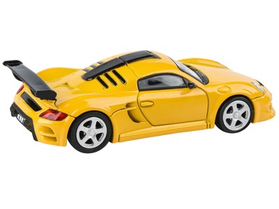 2012 Ruf Ctr3 Clubsport Blossom Yellow 1/64 Diecast Model By Paragon Pa-55383
