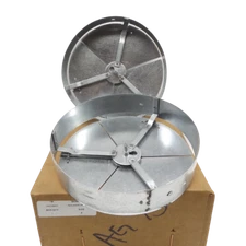 (2) Titus AG75 Steel Opposed Blade Damper 8″ Round