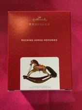 Hallmark Keepsake Ornament 2021 Rocking Horse Memories 2nd second series tan