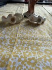 Vintage 1950s Ceramic Bird Salt & Pepper Shakers w/ Tree Stump Holder 3pc — photo 3