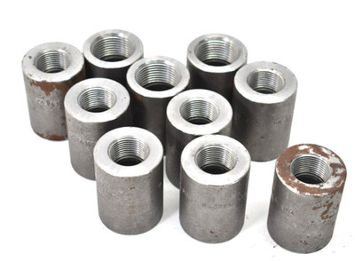 Lot of 10 Carbon Steel Union Couplings Stainless Steel 1'' x 3/4' RUSTED