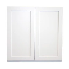 Craftline RTA White Shaker 2 Door Wall Cabinet