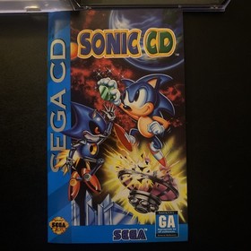 Sonic CD For Sega CD CIB Complete Vintage Collectible Excellent Condition Item