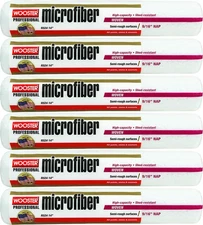 Wooster Genuine 14" Microfiber 9/16" Nap Roller Cover 6-Pack, R524-14-6PK