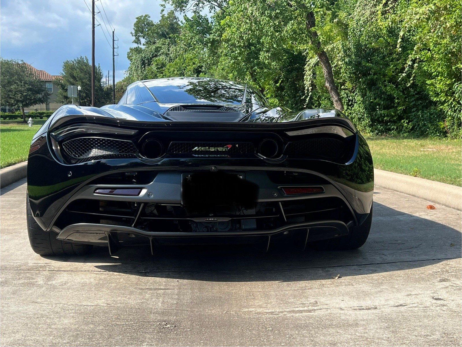 Mclaren 720s Carbon Fiber Rear Lip Spoiler Coupe and Spyder