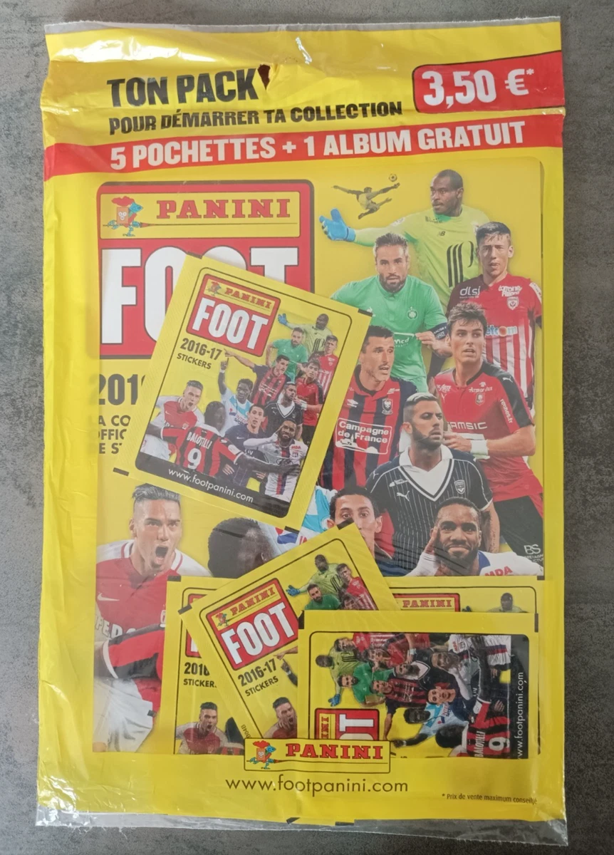 POCHETTE PANINI DE 5 GRANDS STICKERS DE L'ALBUM PANINI FOOT 97