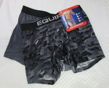 New set of 2 EQUIPO performance sport mesh BOXER BRIEFS GRAY camo print SMALL