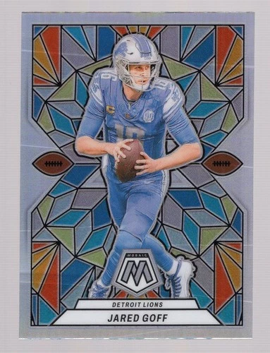 JARED GOFF 2024 PANINI MOSAIC STAINED GLASS #SG-6 **DETROIT LIONS** CASE HIT SSP