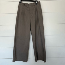 Zara Women s Medium Grey Wide Leg Trouser Dress Pants