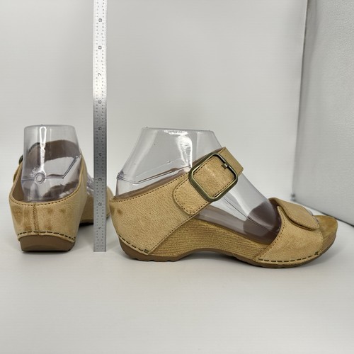 Dansko-Tanya Leather 2 Adj Strap Sandals Women Size 6.5-7 US EUR 37 Tan - Picture 14 of 14