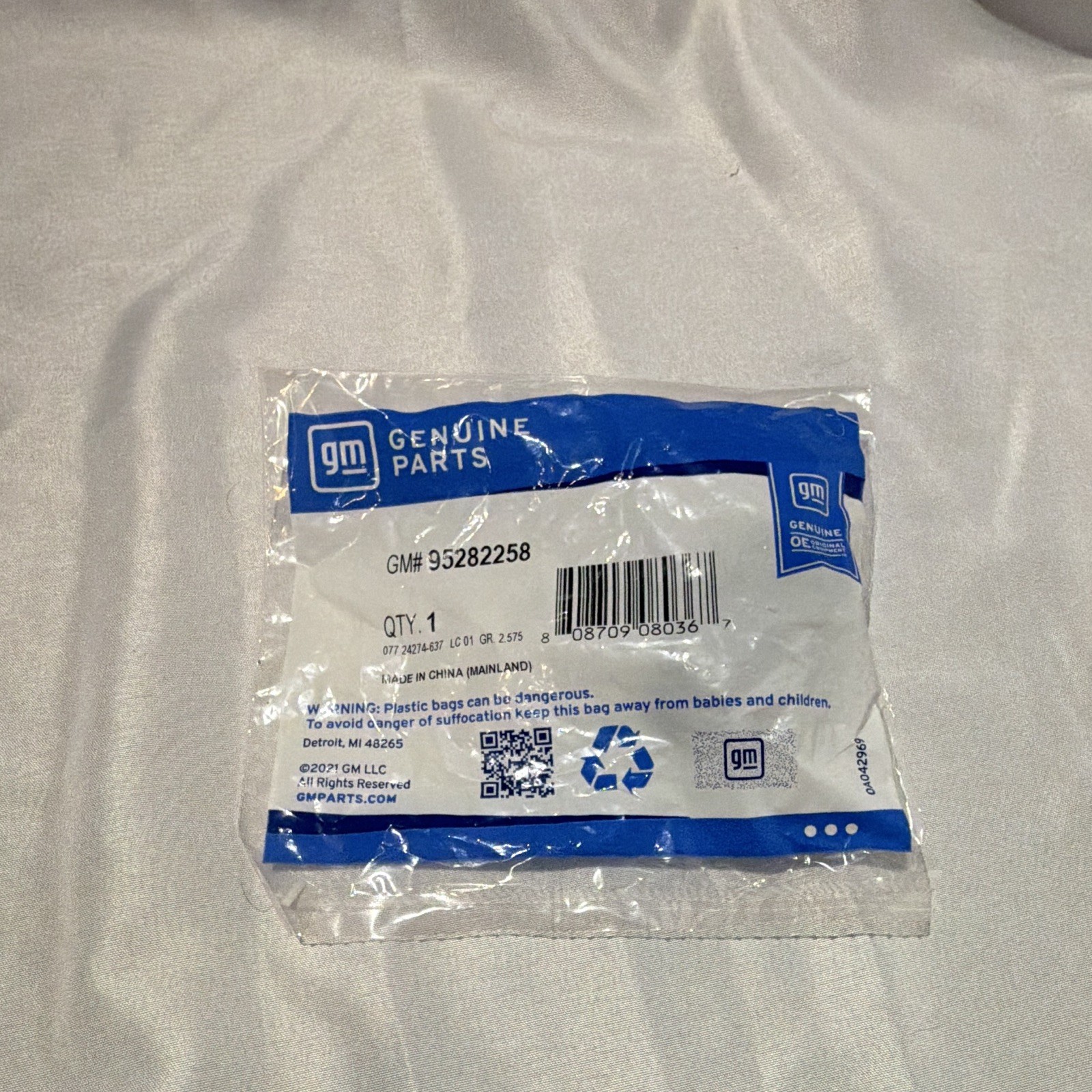 GM 95282258 Genuine GM Part - New