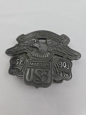Vintage Harley-Davidson USA Belt Buckle Est. 1903 Eagle Shield &ndash; Rare!
