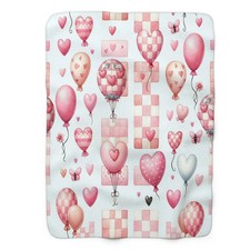 Teddy Pink Printed Premium Blanket Cute Nursery Decor