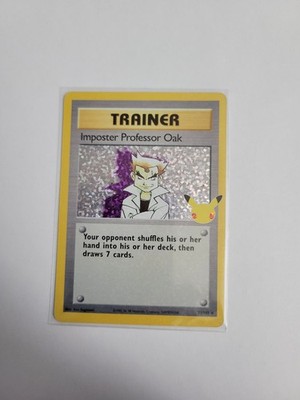 Imposter Professor Oak 73/102 Base Set Rare NM Pokemon TCG Celebrations 