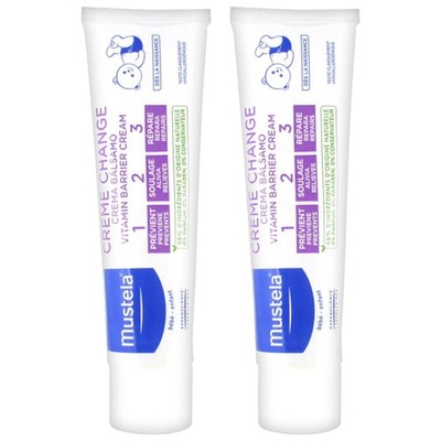 Mustela Windelwechselcreme 1 2 3 2 x 100 ml ist eine Creme, die Irritationen und