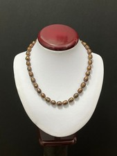 Beaded Fresh Water Pearl Necklace and Silver Plate Back Lock