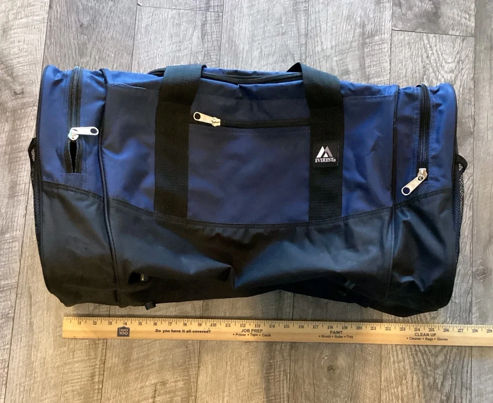 Bolsa de viagem Everest preta marinha - Imagem 3 de 4