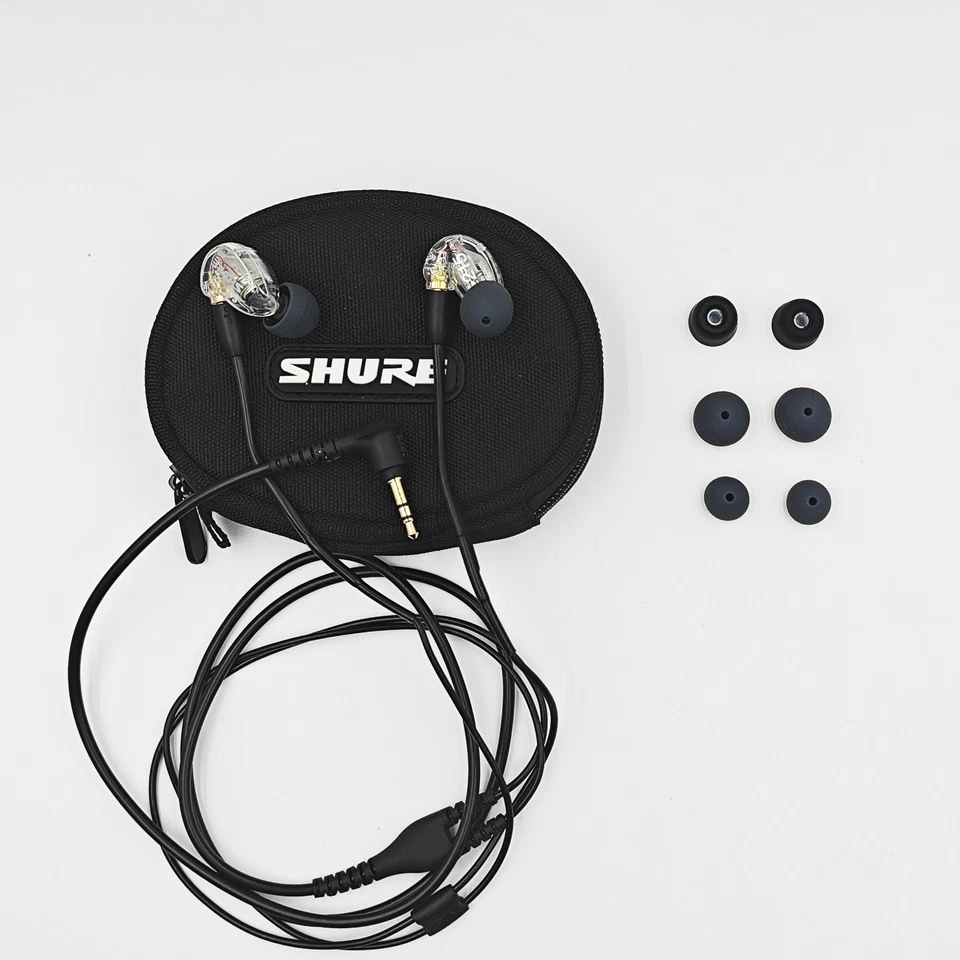 SHURE SE215 Detachable Professional Sound Isolating Earphones In-ear Clear - Image 4 of 4