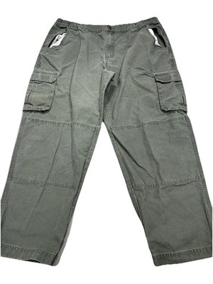 Cabelas Roughneck Cargo Pants Men s 40x28 Olive Double Knee Workwear Hunting VTG