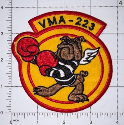 USMC VMA-223 Marine Attack Squadron 223   The Bulldogs  Patch Repro New A272