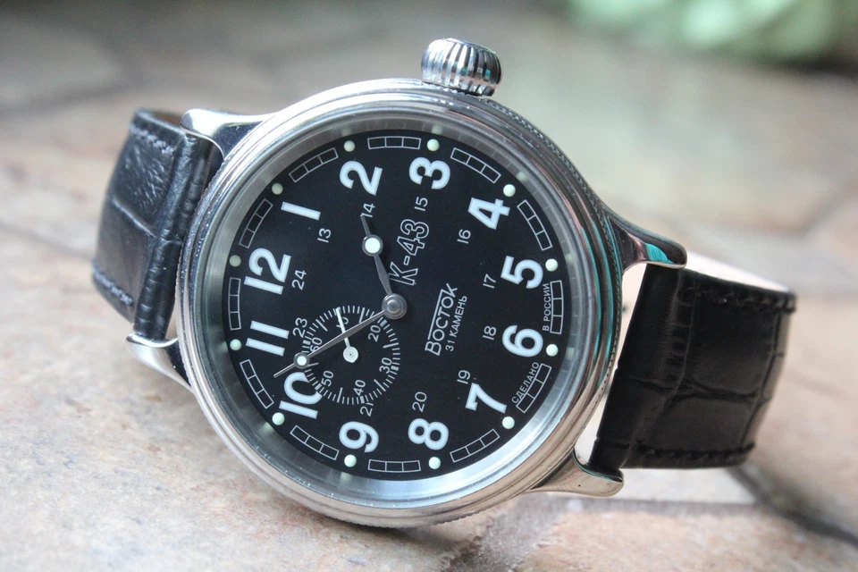 Reloj Pulsera Vostok Komandirskie Mecánico Cuerda Automática K-43 Retro 540933 Foto 3 de 4