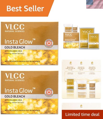 #ad Natural Sciences Insta Glow Pack of 2 Hydrating Gold Bleach for All Skin Types $17.99